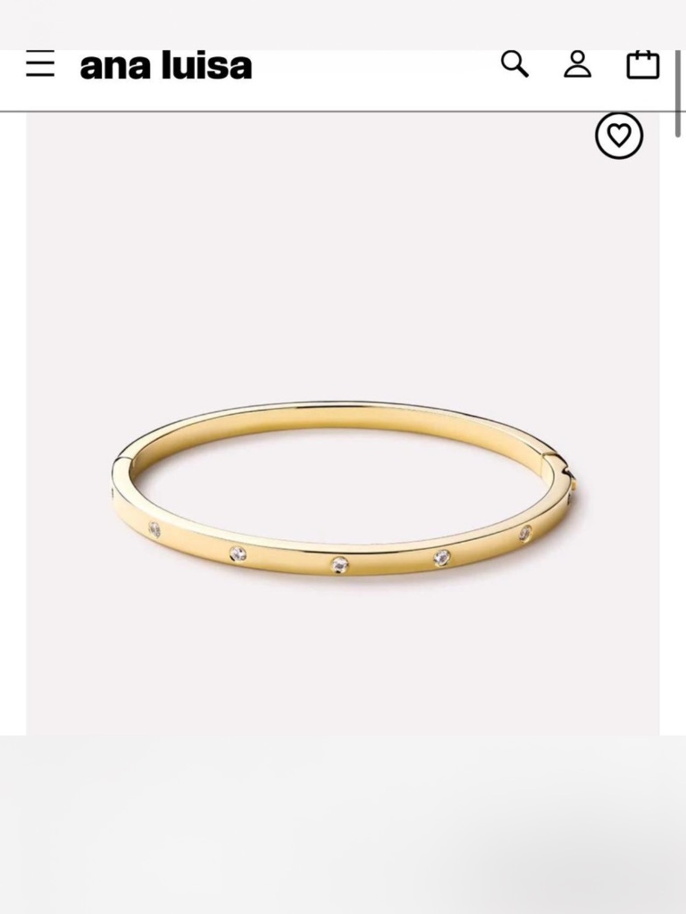 ana luisa gold bangle bracelet